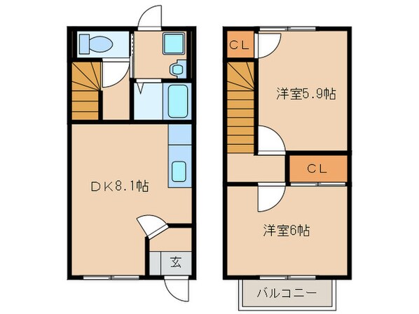 シャルム５５の物件間取画像